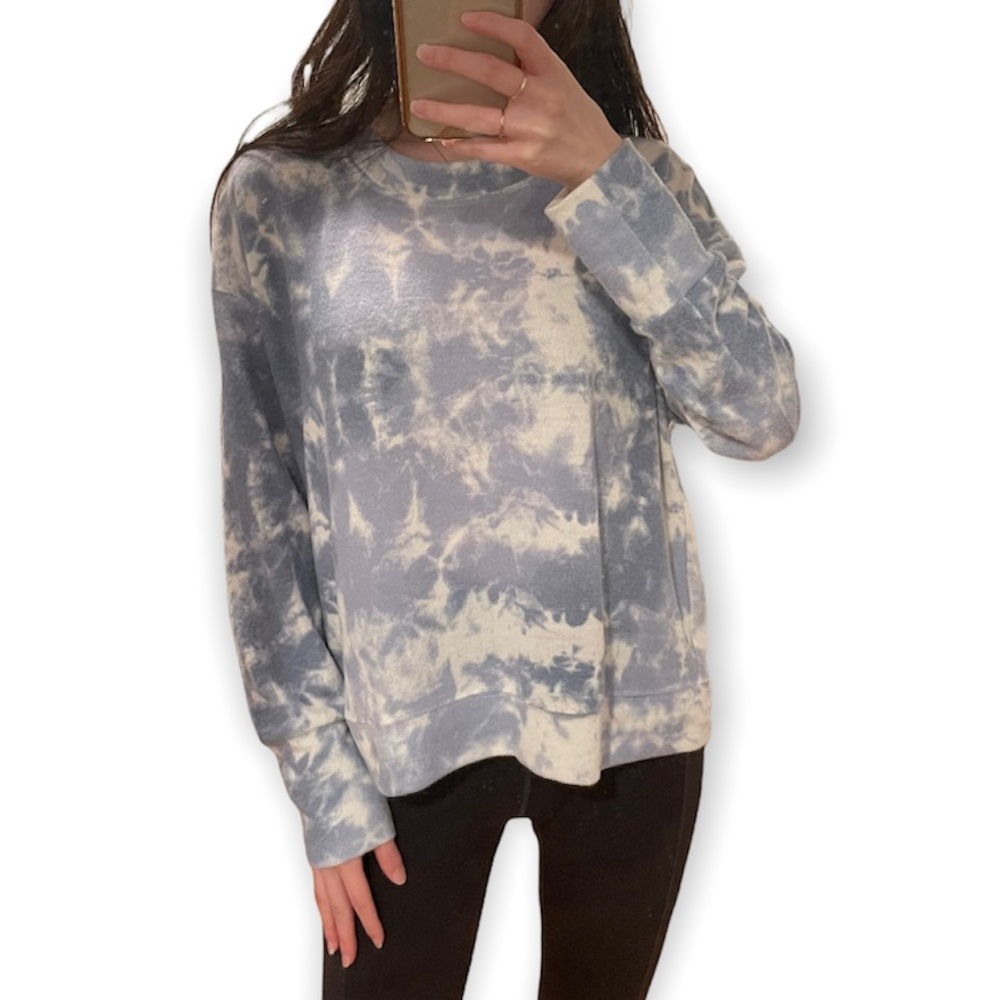 Pink Republic Blue & White Tie Dye Sweater